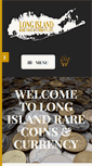 Mobile Screenshot of longislandrarecoins.com
